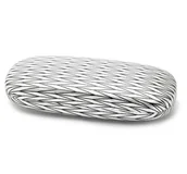 Akcesoria do okularów - Twarde etui Futerał na okulary Srebrne ET-1031C - miniaturka - grafika 1