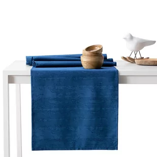 Bieżnik plamoodporny AMELIAHOUSE Vesta, niebieski, 30x80 cm - Obrusy i serwetki - miniaturka - grafika 1