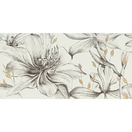 Płytki ceramiczne - Dekor Veleo 2 Bianco Flowers 1Z4 59.8 X 119.8 Arte - miniaturka - grafika 1
