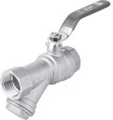 Zawory i kraniki - Perfexim Zawór kulowy wodny WW DN25 z filtrem typ ciężki PHA-006 G1 WW PN30 DN25 01-006-0250-000 - miniaturka - grafika 1