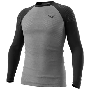 Męska koszulka Dynafit Tour Light Merino M L/S Tee Rozmiar: L / Kolor: szary/czarny - Koszulki sportowe męskie - miniaturka - grafika 1