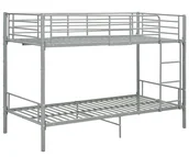Łóżka - Szare metalowe łóżko piętrowe 90x200 cm F0-L49 - miniaturka - grafika 1