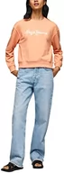 Swetry damskie - Pepe Jeans Sweter damski Nanettes, Pomarańczowy (brzoskwinia), L - miniaturka - grafika 1
