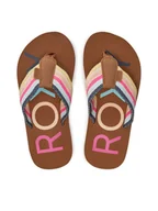 Buty dla dziewczynek - Roxy Japonki ARGL100303 Kolorowy - miniaturka - grafika 1