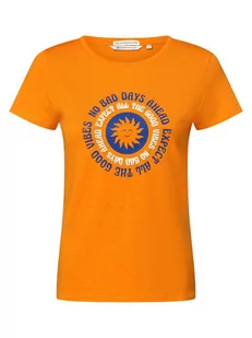Tom Tailor Denim - T-shirt damski, pomarańczowy - Koszulki i topy damskie - miniaturka - grafika 1