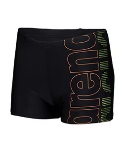 Arena Boy's Swim Short Graphic Trunks Dla dzieci i młodzieży, Black-soft Green, 10-11 anni - Kąpielówki dla chłopców - miniaturka - grafika 1