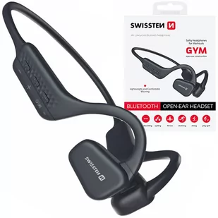 SWISSTEN AIR CONDUCTION Czarne - Słuchawki - miniaturka - grafika 1