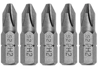 Zestawy narzędziowe - Hogert Bity krzyżowe 25mm S2 PH2 HOGERT HT1S302 5 sztuk HT1S302 - miniaturka - grafika 1