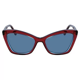 KARL LAGERFELD KL6105S Okulary, Wine/Azure, 54/17/140 dla kobiet, Wino/Azure - Okulary przeciwsłoneczne - miniaturka - grafika 1
