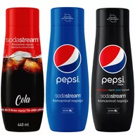 Syropy i koncentraty owocowe - Zestaw 3 koncentratów SodaStream Cola+Pepsi+Pepsi MAX - miniaturka - grafika 1