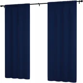 Zasłony - Zasłona gotowa gładka 145x160 półzaciemniająca krótka zasłony do salonu - miniaturka - grafika 1