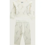 Dresy i komplety dla dziewczynek - Guess Komplet Regular Fit z dodatkiem wełny - miniaturka - grafika 1