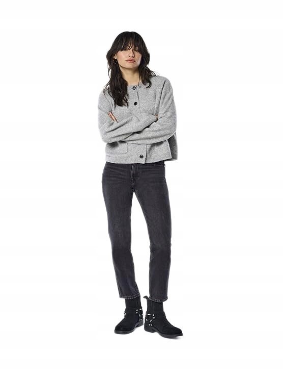 ONLY SPODNIE DAMSKIE CZARNE JEANSOWE DŁUGIE 32/30 6BA