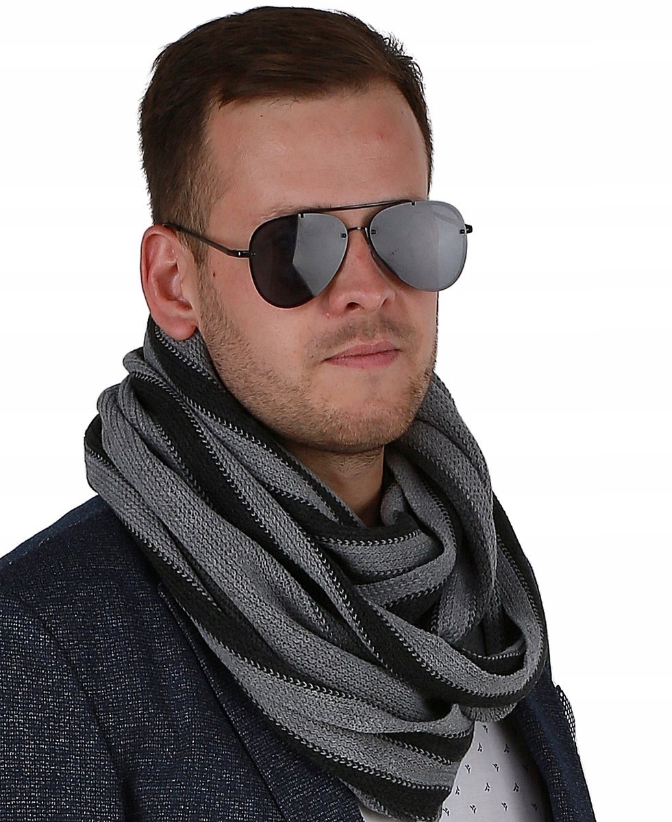 Casualowy KOMIN MĘSKI - szalik na prezent 1M