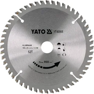 Yato PIŁA TARCZOWA Z WĘGLIKIEM WOLFRAMU DO ALUMINIUM 160 20MM YT-60905 - Tarcze do pił - miniaturka - grafika 1