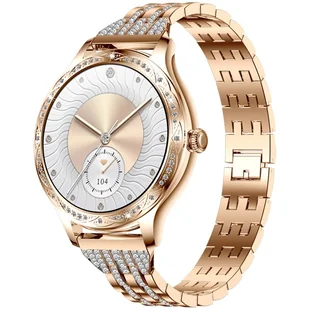 Veltori VT350-1 Bransoleta Różowe Złoto - Smartwatch - miniaturka - grafika 1