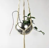 Kwietniki - Duży kwietnik makrama 300 - miniaturka - grafika 1