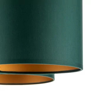 Żyrandol Soho cylinder okrągły 3-pkt zielony/złoty - Lampy sufitowe - miniaturka - grafika 3