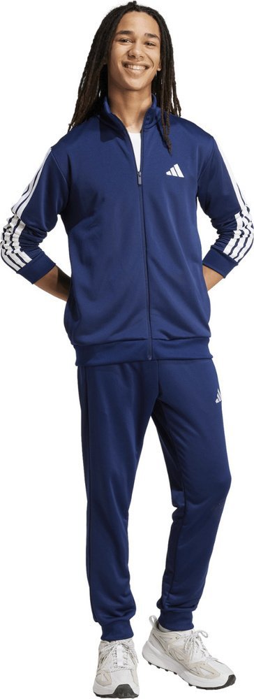 Adidas Dres męski adidas Sportswear Basic 3-Stripes French Terry granatowy KB7656 2XL