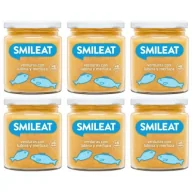 Dania dla dzieci - Smileat Słoiczek z ekologicznymi warzywami, okoniem i morszczukiem po 6 miesiącu Zestaw 6 x 230 g - miniaturka - grafika 1