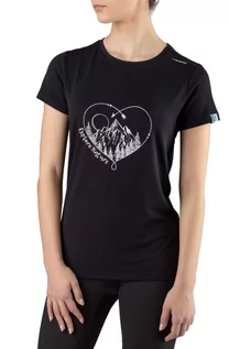 Koszulki sportowe damskie - Koszulka damska bambusowa Viking Lenta T-shirt 09 czarny - grafika 1