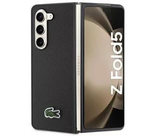 Lacoste LCHCZFD5PVCK Hardcase Iconic Petit Pique do Samsung Galaxy Z Fold5 Czarny - Etui i futerały do telefonów - miniaturka - grafika 1