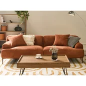 Sofy i kanapy - Sofa dla 3 osób MATILA Złoty brąz B579277 - miniaturka - grafika 1