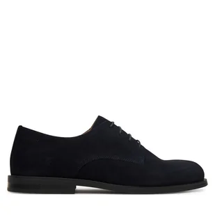 Półbuty Calvin Klein Ess Rubber Derby Su HM0HM01928 Czarny - Półbuty męskie - miniaturka - grafika 1