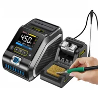 Multimetry - FNIRSI DWS-200 F245 Standard 200W Digital Soldering Iron Station Kit with 1 Iron Tip and 2 Helping Hands Temp Value - miniaturka - grafika 1