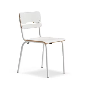 Krzesło szkolne SCIENTIA, szerokie, 460 mm, biały/biały - Podnóżki, podpórki, podkładki - miniaturka - grafika 1
