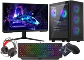 Zestawy komputerowe - Gaming Set RGB Ryzen 7 5700X RTX 5060 32GB 1TB WiFi 6 W11 24" 180Hz DLSS4 VI2592 - miniaturka - grafika 1