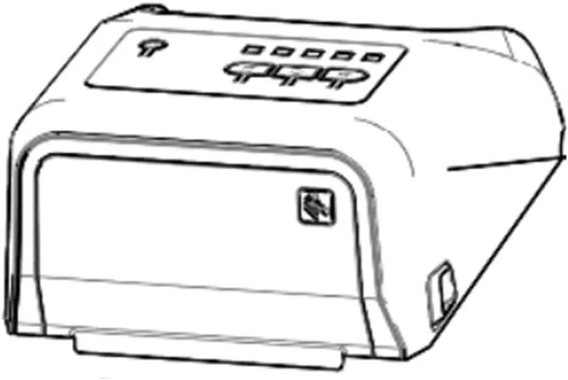 Zebra Zebra Kit, Cover Assembly for Standard Models with the Print Touch icon includes Media Window, ZD420T