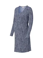 Sukienki ciążowe - ESPRIT Maternity Sukienka damska Nursing Ls AOP, Night Sky Blue - 485, 36 - miniaturka - grafika 1