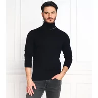 Swetry męskie - Karl Lagerfeld Golf | Slim Fit | z dodatkiem wełny - miniaturka - grafika 1