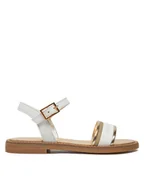 Buty dla dziewczynek - Tommy Hilfiger Sandały Sandal T4A2-33944-1281 M Biały - miniaturka - grafika 1
