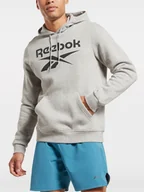 Bluzy męskie - Bluza męska z kapturem Reebok Identity Big 100050292 L Szara (4066751261196) - miniaturka - grafika 1