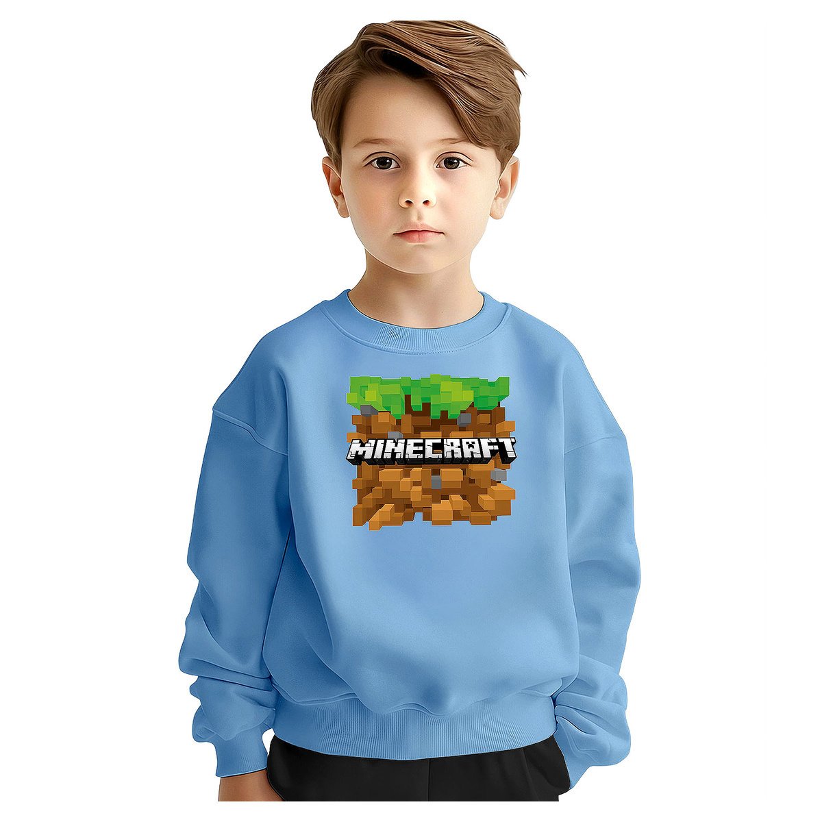 BLUZA DZIECIĘCA MŁODZIEŻOWA MINECRAFT 134-140 WZORY PREZENT JAKOŚĆ