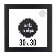 Ramki na zdjęcia - RAMKA NA ZDJĘCIA 30x30 cm foto ramki czarna - miniaturka - grafika 1