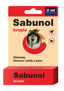 Dr Seidla Laboratorium Sabunol - Krople przeciw pchłom i kleszczom 2ml - Artykuły przeciw pasożytom - miniaturka - grafika 1