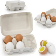 Klocki - VIGA Drewniane Jajka Do Krojenia w Wytłoczce - miniaturka - grafika 1