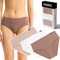 Majtki damskie - Figi Damskie 3 Pary Bawełniane Majtki Atlantic 3Lp-211 - L - miniaturka - grafika 1