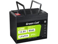 Akumulatory ogólnego zastosowania - Green Cell CUBE Akumulator LiFePO4 80Ah 12V/12.8V 1024Wh - miniaturka - grafika 1