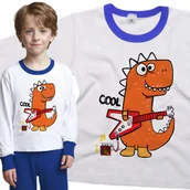 Piżamy dla dziewczynek - Piżama dziecięca Śmieszny Dinozaur Grający na Gitarze 98/104 - VoloDonum - miniaturka - grafika 1