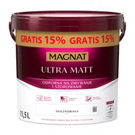 Farby wewnętrzne - Farba MAGNAT Ultra Matt biały 11,5 l - miniaturka - grafika 1