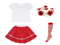Dresy i komplety dla dziewczynek - ZESTAW NARODOWY BIAŁO-CZERWONY 116-128 4el - miniaturka - grafika 1