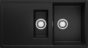 BRANDE SHAPE DUAL 900-60 BLACK (czarny mat) - Zlewozmywaki - miniaturka - grafika 1