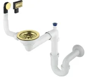 Syfony - Deante granitowego 1-komorowego Space-Saver Złoto szczotkowane - miniaturka - grafika 1