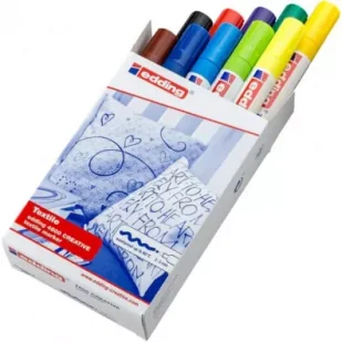 Edding Marker tekstylny 10 szt. - Markery permanentne - miniaturka - grafika 1