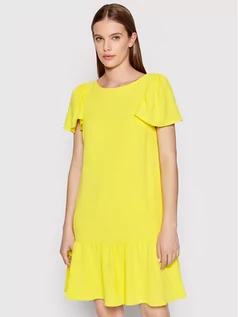 Sukienki - DKNY Sukienka codzienna DD2A759A Żółty Relaxed Fit - grafika 1