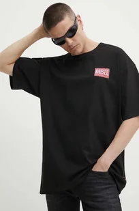 Diesel t-shirt bawełniany T-BOXT-Q15 męski kolor czarny z nadrukiem A15012.0AKAK - Koszulki męskie - miniaturka - grafika 1